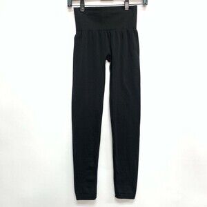 Denim-licious Women's Leggings Pants Small Medium Black Elastic Waist